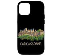 Custodia per iPhone 12/12 Pro Carcassonne Francia viaggio souvenir città punto di riferimento regalo