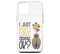 Custodia per iPhone 12/12 Pro Carino Cicada Amante Mi piace davvero le cicale