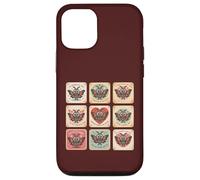Custodia per iPhone 12/12 Pro Carino Mothman Valentine Puns Cryptid Lover Cards
