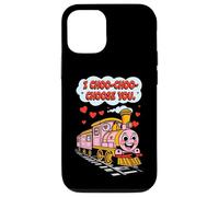 Custodia per iPhone 12/12 Pro Carino Treno Cartone Animato con Testo Divertente - I Choo Choo Choose You