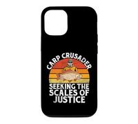 Custodia per iPhone 12/12 Pro Carp Crusader alla ricerca della bilancia della giustizia Pesca alla carpa