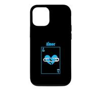 Custodia per iPhone 12/12 Pro Carta d'amore perso di colore blu Grafica blu