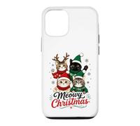 Custodia per iPhone 12/12 Pro Cats Meowy - Maglione natalizio con gattini carini