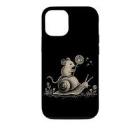 Custodia per iPhone 12/12 Pro Cavalcando il topo Lumaca Foresta Fauna Selvat