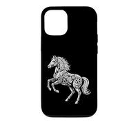 Custodia per iPhone 12/12 Pro Cavallo Steampunk Vintage Meccanico Ingranaggio Retro Orologio Art