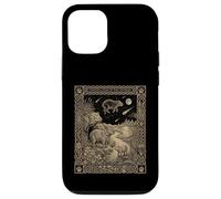 Custodia per iPhone 12/12 Pro Celeste Capibara Tarocchi Zodiaco Occulto