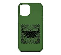 Custodia per iPhone 12/12 Pro Celeste Falena Felce Botanico Gotico Cottagecore Natura Arte