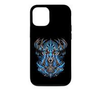 Custodia per iPhone 12/12 Pro Cervo vichingo Eikthyrnir vichinghi rune valhalla celti