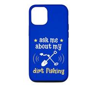 Custodia per iPhone 12/12 Pro Chiedimi informazioni sul mio rilevatore di magneti per cacciatori di tesori di pesca dello sporco