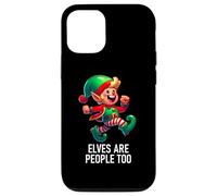 Custodia per iPhone 12/12 Pro Christmas Xmas Elves Are People Too Funny North Pole Design