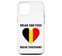 Custodia per iPhone 12/12 Pro Citation Frites Drapeau Belgique une fois humour Belge