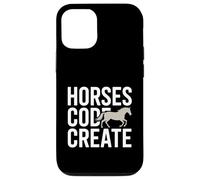 Custodia per iPhone 12/12 Pro Codice cavalli Crea un amante del programmatore equestre