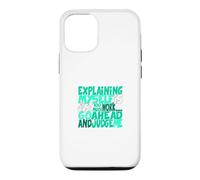 Custodia per iPhone 12/12 Pro Colore acqua verde chiaro Go Ahead, Judge Me Teal Aqua Graphic