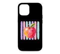 Custodia per iPhone 12/12 Pro Colorful Apple Watercolor Art Teacher Appreciation Design