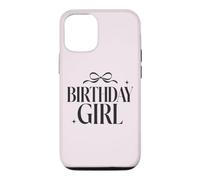 Custodia per iPhone 12/12 Pro Compleanno Ragazza Femminile Tipografia Coquette Bow Party