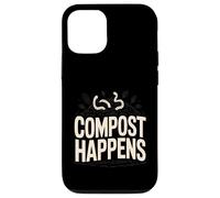 Custodia per iPhone 12/12 Pro Compost Happens, divertente compostaggio di vermi da giardiniere