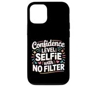 Custodia per iPhone 12/12 Pro Confidence Level Selfie With No Filter Respect Energy -