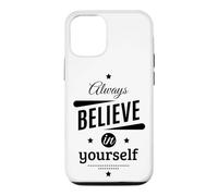 Custodia per iPhone 12/12 Pro Cool Always Believe in Yourself Illustration Graphic Designs