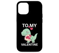 Custodia per iPhone 12/12 Pro Cool Little Dino con Lover Letter Gift To My Valentine Day