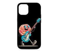 Custodia per iPhone 12/12 Pro Cool Lollipop Candy con occhiali da sole e Rock Guitar Costume