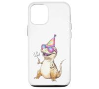 Custodia per iPhone 12/12 Pro Cool T-Rex Party Dino Celebration Occhiali da sole