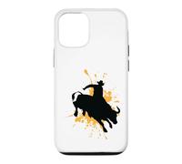 Custodia per iPhone 12/12 Pro Coraggioso Bull Rider in Azione Rodeo