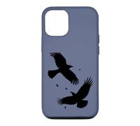 Custodia per iPhone 12/12 Pro Corvo Famiglia Wind-Borne Tranquillo