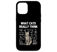 Custodia per iPhone 12/12 Pro Cosa pensano davvero i gatti Smart Cat Science Nerd Humor