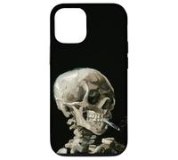 Custodia per iPhone 12/12 Pro Cover per telefono con disegno di Van Gogh, testa di scheletro