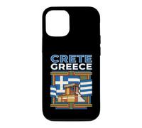 Custodia per iPhone 12/12 Pro Creta Grecia Bandiera Isola Grafico di viaggio