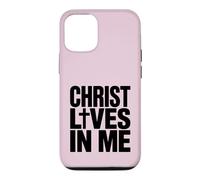 Custodia per iPhone 12/12 Pro Cristo vive in me cristiano