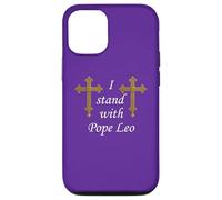 Custodia per iPhone 12/12 Pro Croce Romana. Io sto con Papa Leone.