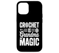 Custodia per iPhone 12/12 Pro Crochet Is Grandma Magic - Filato con citazione