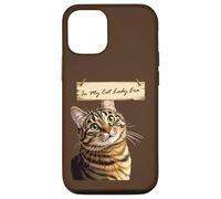Custodia per iPhone 12/12 Pro Curioso Tabby Nella Mia Gatta Lady Era