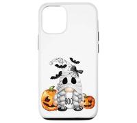 Custodia per iPhone 12/12 Pro Cute Boo Ghost Gnome For Girls Halloween Bats And Pumpkin