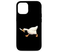Custodia per iPhone 12/12 Pro Cute but Dangerous Duck with Knife Funny Silly Duck Meme