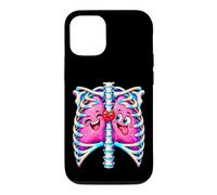 Custodia per iPhone 12/12 Pro Cute Lungs Heart Anatomy Love Kawaii Medical Art