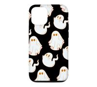 Custodia per iPhone 12/12 Pro Cute Spooky Ghost Pastel Goth Retro Groovy Halloween Black