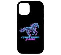 Custodia per iPhone 12/12 Pro Cyber Steed 2026 Futuristic Horse Retro Gamer Design