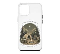 Custodia per iPhone 12/12 Pro Da qualche parte nel design della foresta lunare del falò