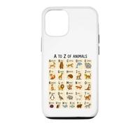 Custodia per iPhone 12/12 Pro Dalla A alla Z per imparare l'alfabeto degli animali per bambini e amanti degli animali