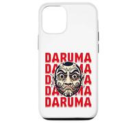 Custodia per iPhone 12/12 Pro Daruma Maschera Rossa Testo Art Ripeti Espressione Grass