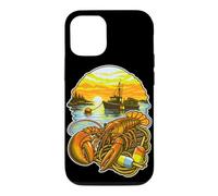 Custodia per iPhone 12/12 Pro Dawn Harbor Boat Silhouette Art