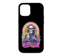 Custodia per iPhone 12/12 Pro Dead Cool Tristo Mietitore Scheletro Summerween Beach Cocktail
