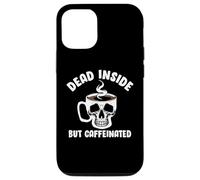 Custodia per iPhone 12/12 Pro Dead Inside But Caffeinated Skeleton Coffee Lover Baristas