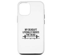 Custodia per iPhone 12/12 Pro Deadlift solleva la fede del powerlifter della palestra morti