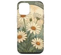 Custodia per iPhone 12/12 Pro Decorativo Daisy Bloom Art Nouveau Botanical