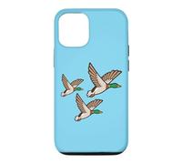 Custodia per iPhone 12/12 Pro Decorazione da parete retrò kitsch Three Flying Ducks 3 Mallards