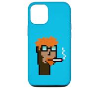 Custodia per iPhone 12/12 Pro Degen Smokers Club #268 NFT Ravencoin Generative Pixel Art