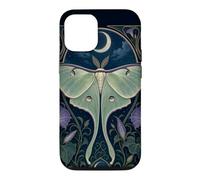 Custodia per iPhone 12/12 Pro Design Art Nouveau Luna Moth Moon Morning Glory